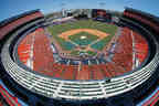 Shea Stadium in New York, home of the Mets.